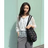 透かし編み切替ナイロンフーディーパーカー | Jewelobe | 詳細画像3 