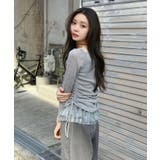シアーニット×レースフリルドロストトップス | Jewelobe | 詳細画像17 