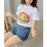 ホワイト | フルーツロゴプリントTシャツ | Jewelobe