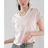配色レイヤードTシャツ | Jewelobe | 詳細画像3