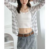 ボーダー柄フロントボタンフーディー | Jewelobe | 詳細画像17 