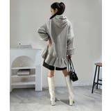 レースディテールスウェットフーディーミニワンピース | Jewelobe | 詳細画像7 