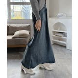 リンクルベロアマキシセミマーメイドスカート | Jewelobe | 詳細画像2 