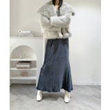 リンクルベロアマキシセミマーメイドスカート | Jewelobe | 詳細画像8 