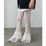 ホワイト | フリルヘムレースパンツ | Jewelobe