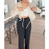 ダブルリボン透かし編みショートカーディガン | Jewelobe | 詳細画像1