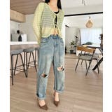 ダブルリボン透かし編みショートカーディガン | Jewelobe | 詳細画像17