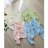 ダブルリボン透かし編みショートカーディガン | Jewelobe | 詳細画像19