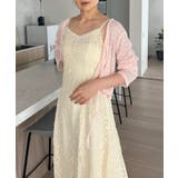 ピンク | ダブルリボン透かし編みショートカーディガン | Jewelobe