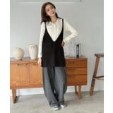 ワッフルルーズキャミニットベスト | Jewelobe | 詳細画像27 