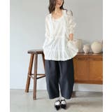 フリル×コットンストライプビスチェディテールキャミチュニック | Jewelobe | 詳細画像14 