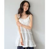 フリル×コットンストライプビスチェディテールキャミチュニック | Jewelobe | 詳細画像5 