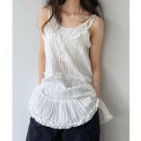 フリル×コットンストライプビスチェディテールキャミチュニック | Jewelobe | 詳細画像6 