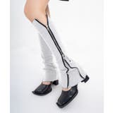 サイドジップタイトリブレッグウォーマー | Jewelobe | 詳細画像1 