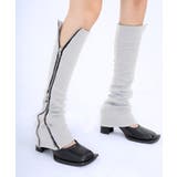 サイドジップタイトリブレッグウォーマー | Jewelobe | 詳細画像2 