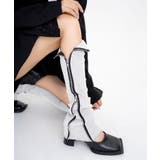 ホワイト | サイドジップタイトリブレッグウォーマー | Jewelobe