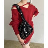 フェザー×スパンコールショルダーミニバッグ | Jewelobe | 詳細画像17 