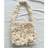 ベージュ | フェザー×スパンコールショルダーミニバッグ | Jewelobe