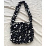 ブラック | フェザー×スパンコールショルダーミニバッグ | Jewelobe