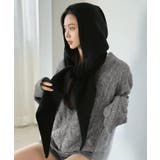 ブラック | ニットバラクラバマフラー | Jewelobe