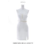 ワンカラーウエストチェーンミニドレス ワッフル生地 キャミ | DressShop JEWELS | 詳細画像5 