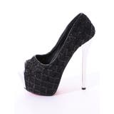 クロスデザインオープントゥパンプス 厚底 | DressShop JEWELS | 詳細画像5 