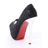 クロスデザインオープントゥパンプス 厚底 | DressShop JEWELS | 詳細画像6 