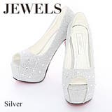 豪華に煌めくストーンの人気パンプス♪ 14cmヒールオープントゥパンプス | DressShop JEWELS | 詳細画像11 