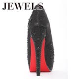 豪華に煌めくストーンの人気パンプス♪ 14cmヒールオープントゥパンプス | DressShop JEWELS | 詳細画像6 