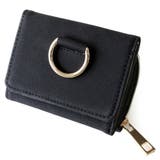 ブラック | お財布 三つ折り財布 コンパクト財布 | Jewel vox