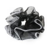 ブラック | シュシュ ヘアゴム ヘアポニー | Jewel vox