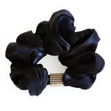 ブラック | シュシュ ヘアゴム ヘアアクセ | Jewel vox