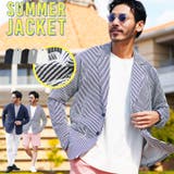 メンズ ジャケット 薄手◆シアサッカーテーラードジャケット◆テーラードジャケット | JIGGYS SHOP | 詳細画像1