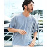 インディゴ | Tシャツ メンズ おしゃれ◆サマーパイルTシャツ◆ひんやり | JIGGYS SHOP