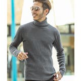 bミックスチャコール | ◆コットンリブVネック&タートルニット◆ | JIGGYS SHOP