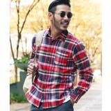 レッド×ネイビー | チェックシャツ メンズ ネルシャツ | JIGGYS SHOP