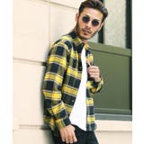 イエロー×ネイビー | チェックシャツ メンズ ネルシャツ | JIGGYS SHOP