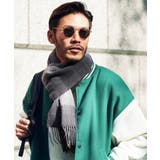 グレーブラック | マフラー チェック 大判ストール | JIGGYS SHOP