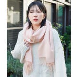 ピンクベージュ | マフラー チェック 大判ストール | JIGGYS SHOP