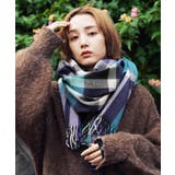 ティールグリーン | マフラー チェック 大判ストール | JIGGYS SHOP