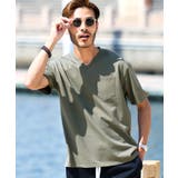 カーキ（Vネック） | Tシャツ メンズ ポケットtシャツ | JIGGYS SHOP