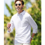 bホワイト(五分袖) | ポロシャツ メンズ 半袖 韓国 夏服◆タックボーダーポロシャツ◆ | JIGGYS SHOP