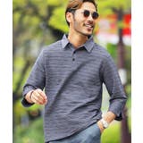 bミックスネイビー(五分袖) | ポロシャツ メンズ 半袖 韓国 夏服◆タックボーダーポロシャツ◆ | JIGGYS SHOP