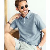 aグレイッシュブルー(半袖) | ポロシャツ メンズ 半袖 韓国 夏服◆タックボーダーポロシャツ◆ | JIGGYS SHOP