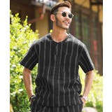 b黒太縞(ヘンリーネック) | 甚平 じんべい 父の日 | JIGGYS SHOP