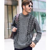 bツートングレー | ニット セーター メンズ | JIGGYS SHOP