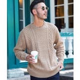 aミックスベージュ | ニット セーター メンズ | JIGGYS SHOP