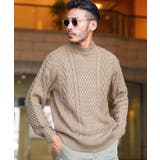 bミックスベージュ | ニット セーター メンズ | JIGGYS SHOP