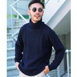 cミックスネイビー | ニット セーター メンズ | JIGGYS SHOP