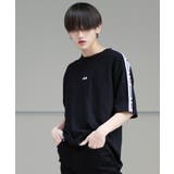 ブラック | 韓国 Tシャツ メンズ 服◆G.O.C(ジーオーシー)FILA Tシャツ◆ | G.O.C